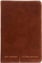 Bíblia Sagrada Slim NVI, Luxo, Capa Marrom, Couro-soft